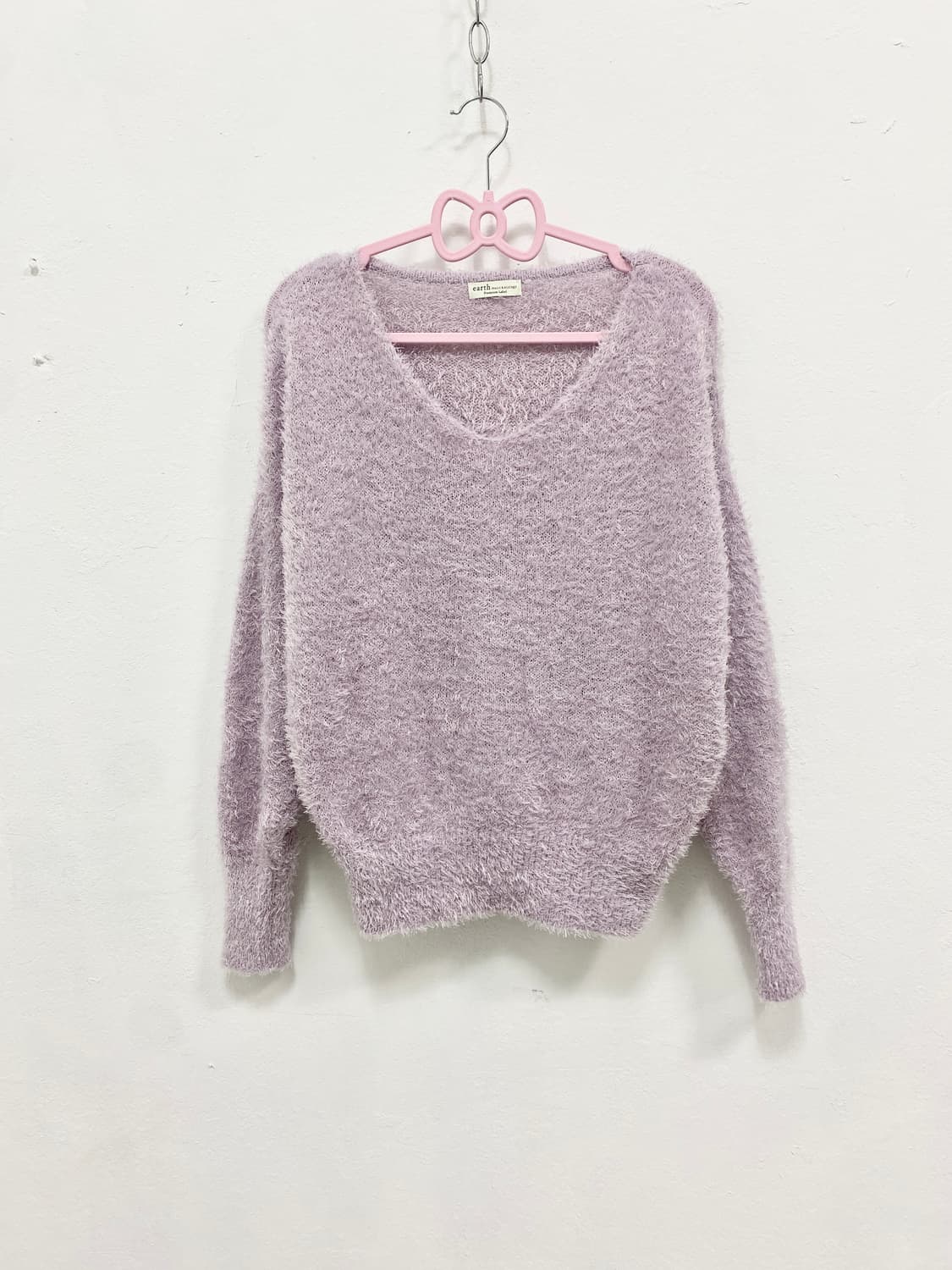 [EARTH MUSIC] 포도맛 로걀 앙고라 니트  상품이미지3