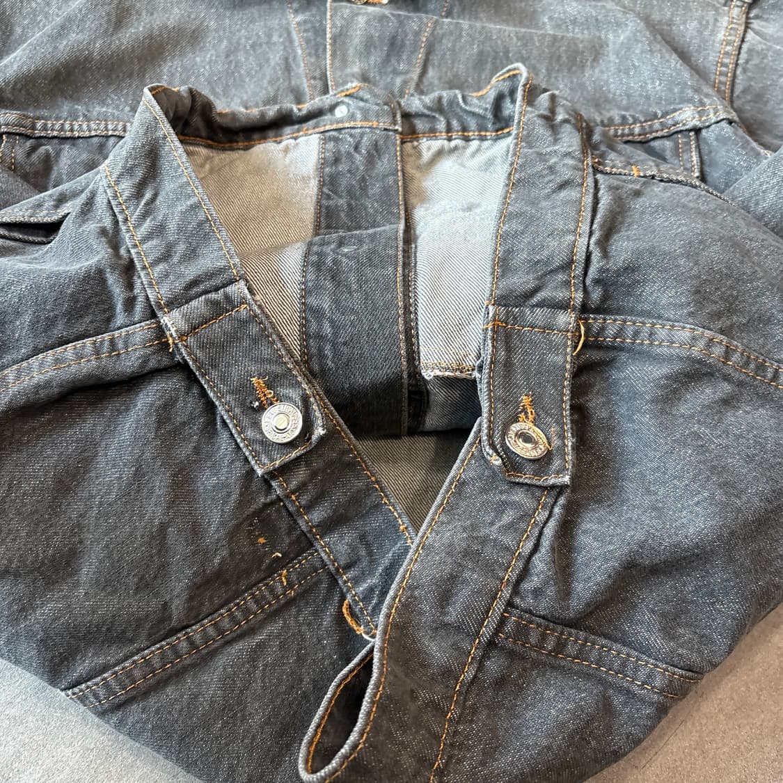 리바이스 정품 흑청 데님 자켓 상품이미지9