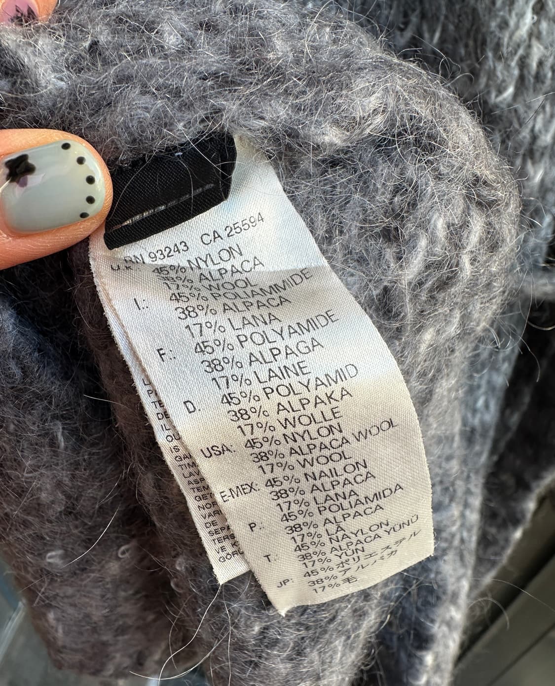 diesel 알파카 벨트 가디건 상품이미지10