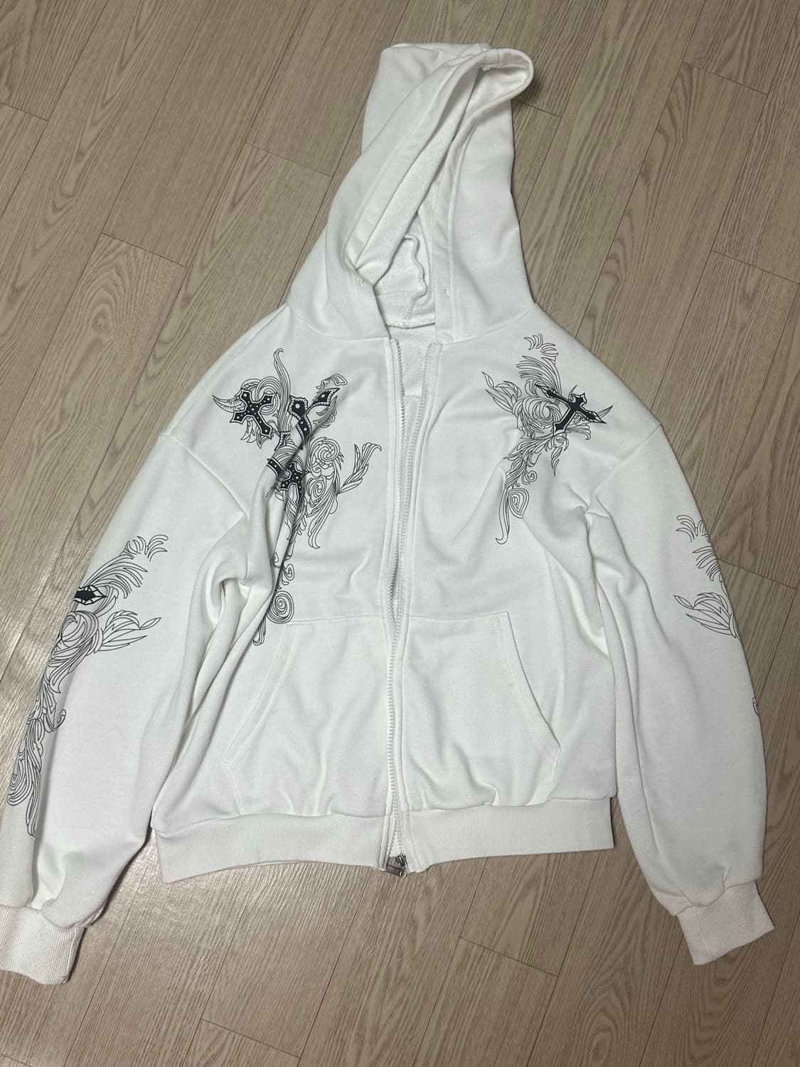 오리엔탈 빈티지 락시크 펑크 후드집업 상품이미지3