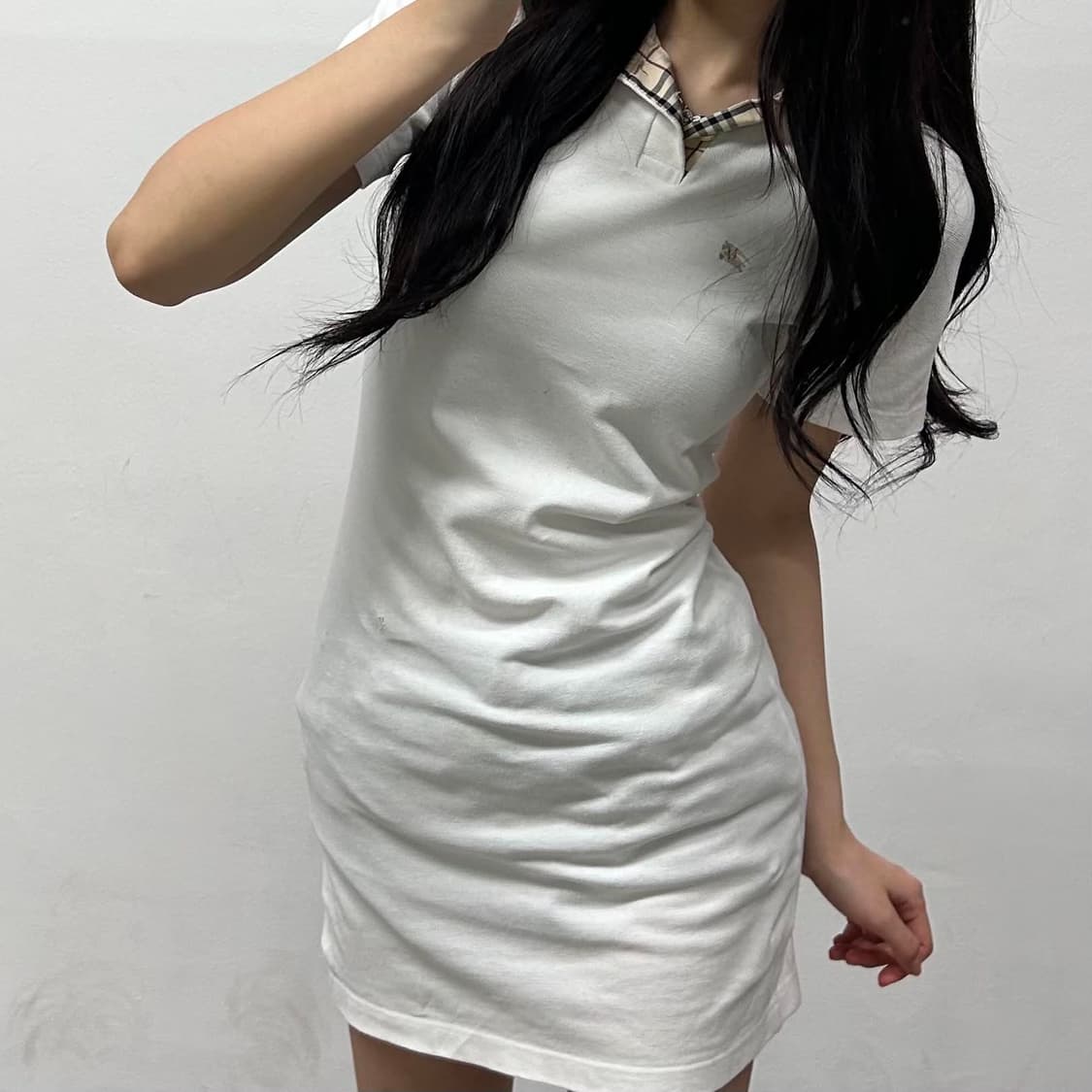 버버리 노바체크 pk 화이트 원피스(S) 상품이미지1