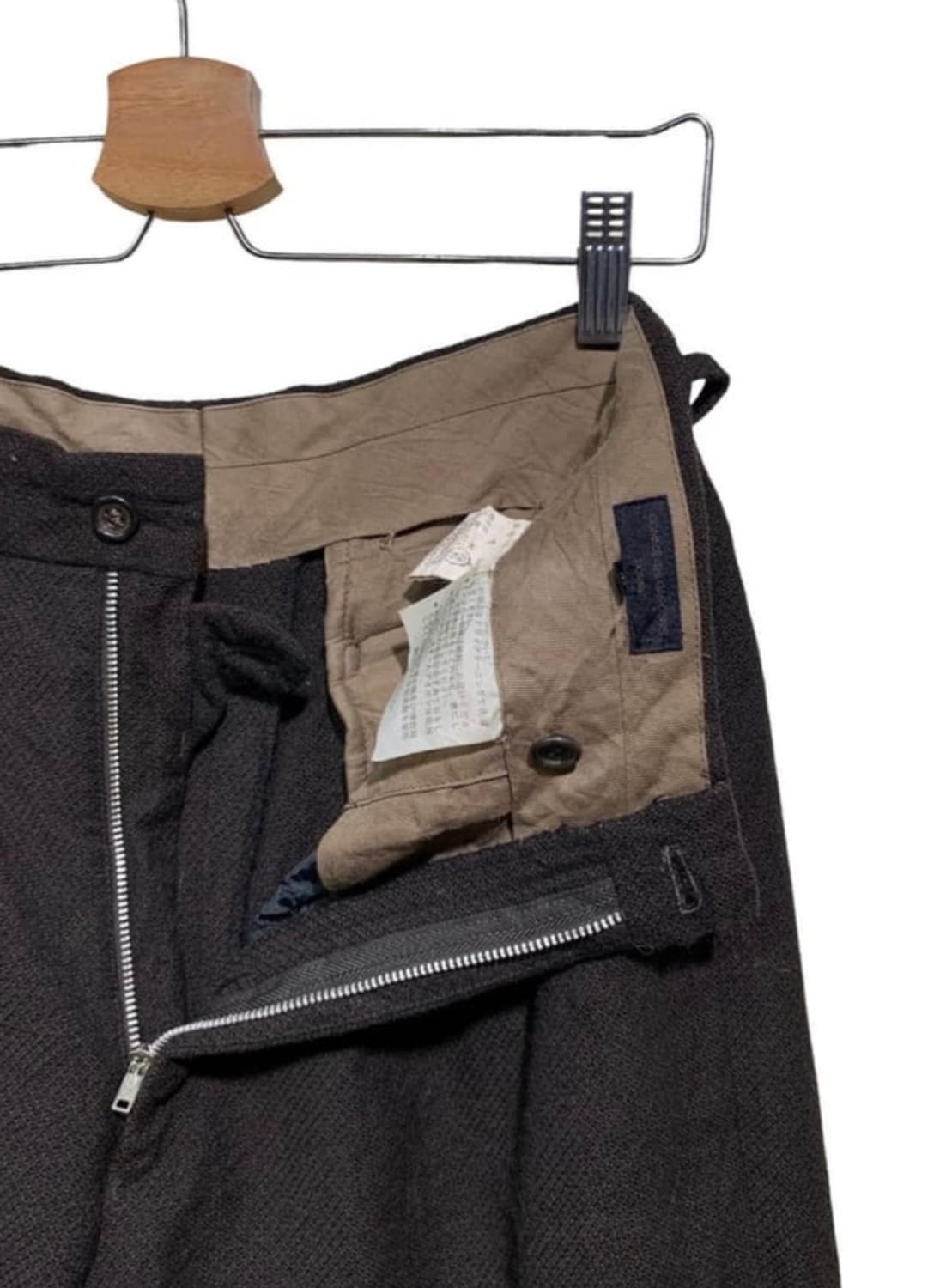 꼼데가르송 옴므 울 팬츠 브라운 상품이미지4