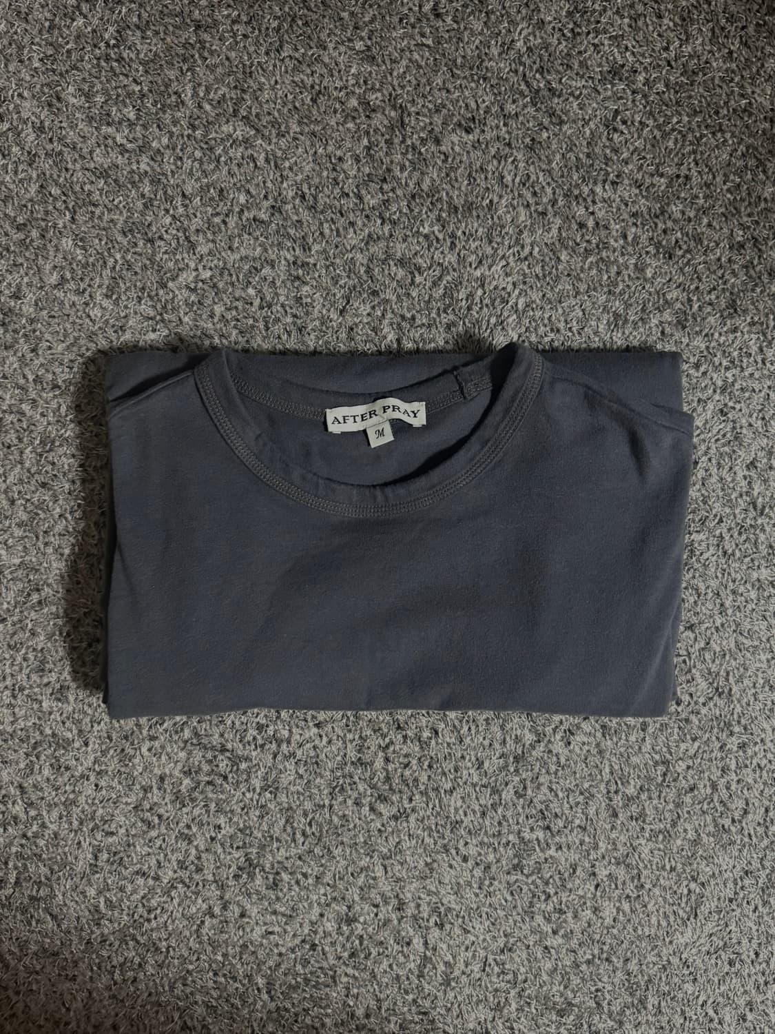 애프터프레이 울 블렌디드 롱슬리브 차콜 상품이미지3