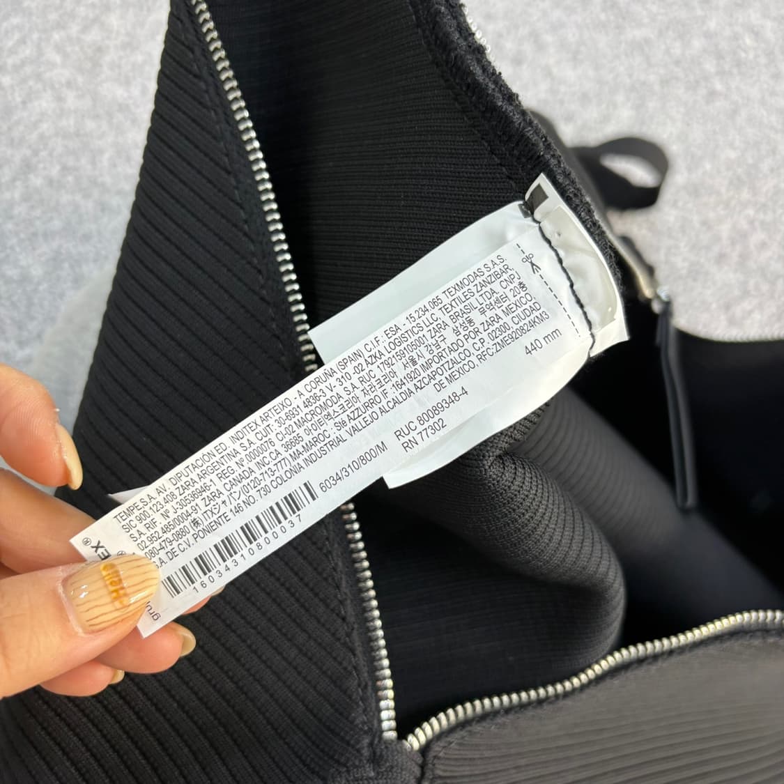 자라 패브릭 숄더백 쇼퍼백 0409J 상품이미지6