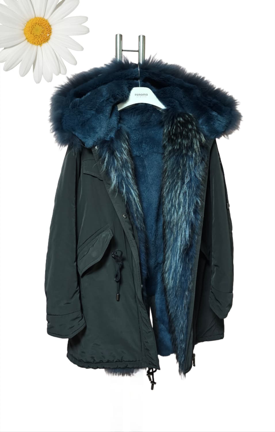 정품  에고이스트 폭스퍼 패딩/여55~66 상품이미지1