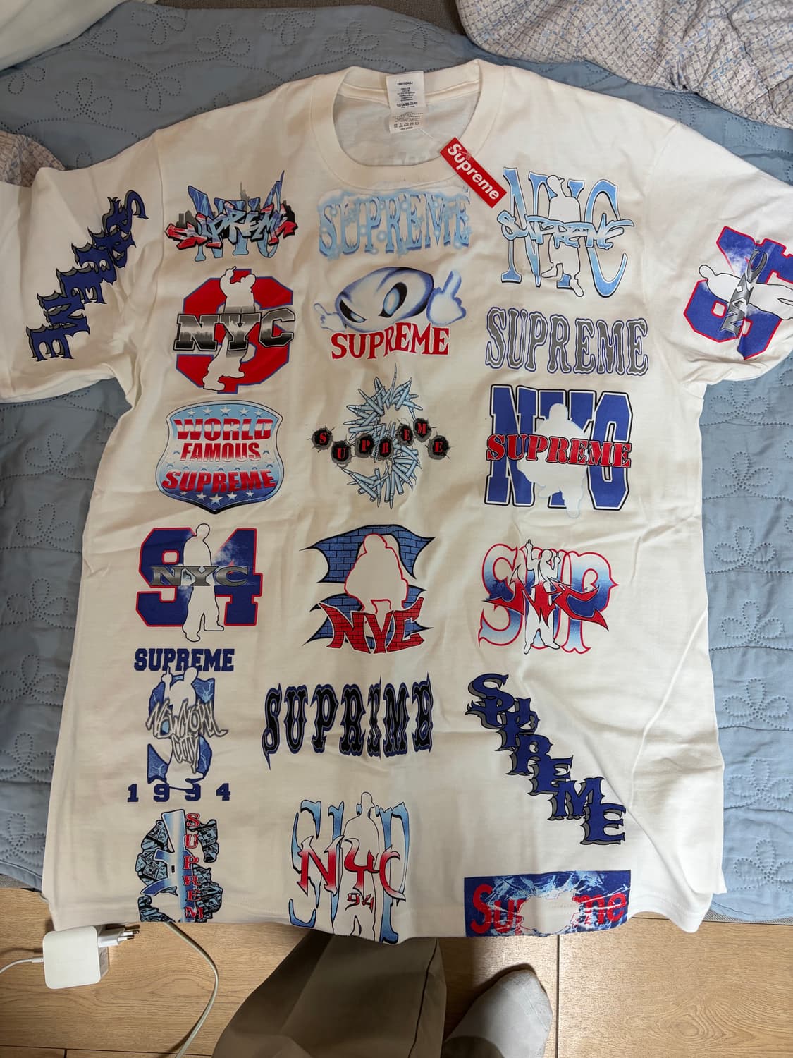 슈프림 플래쉬 티셔츠 라지 L  supreme flash t shirt 상품이미지2