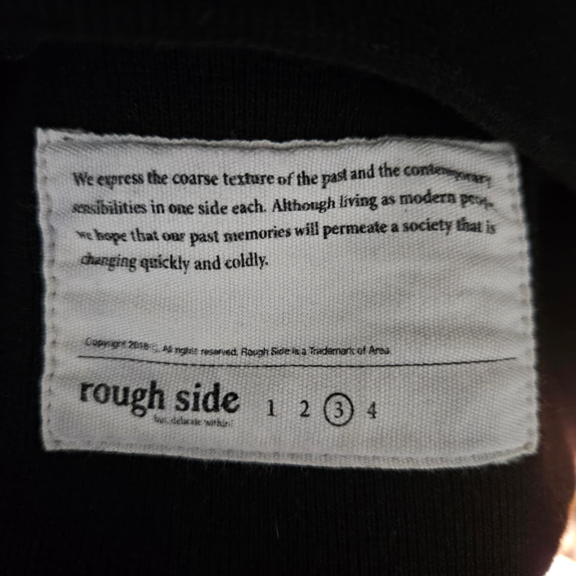 러프사이드 Oversized Sweat Shirt Black 3사이즈 상품이미지3