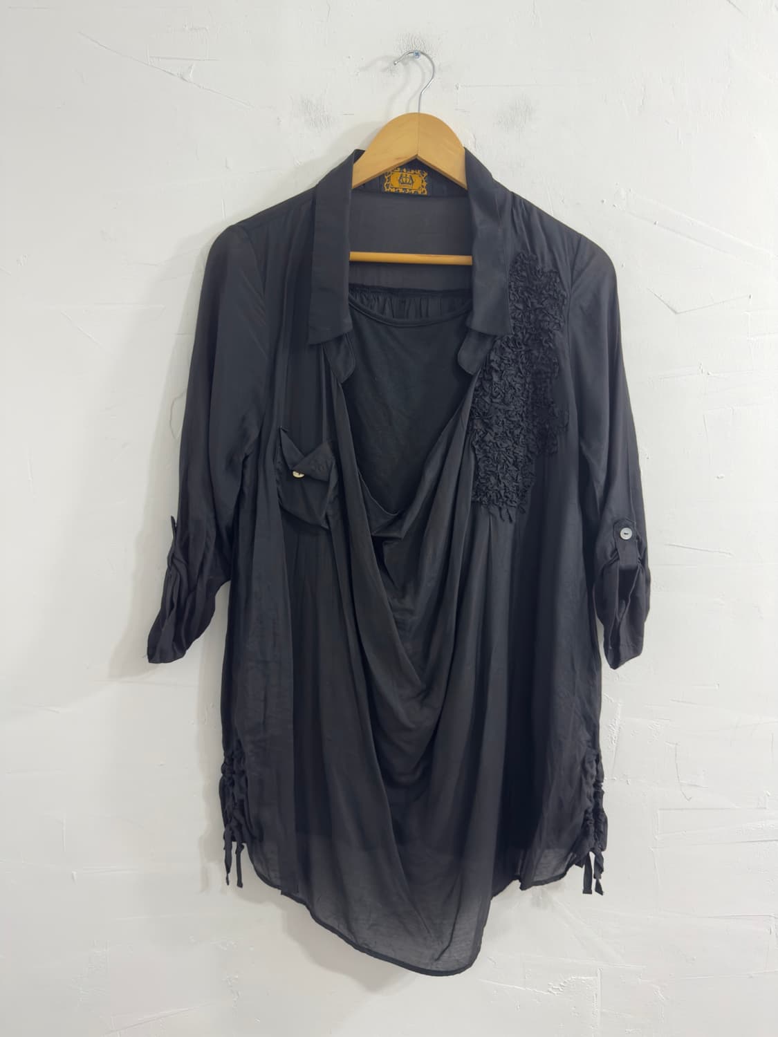 animalrush design layered blouse 상품이미지1