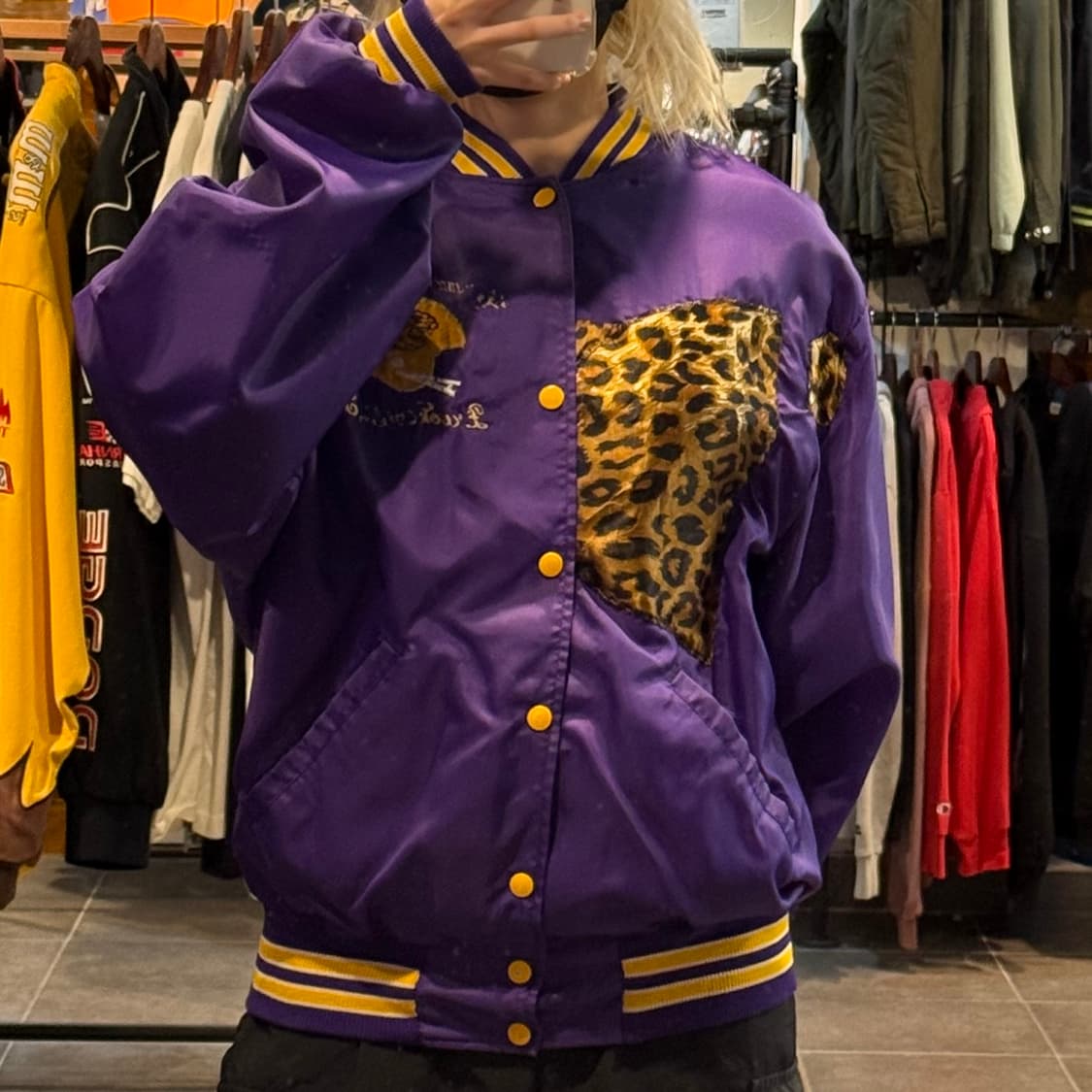 [NO.9]VTG 새틴 바시티 자켓 상품이미지2