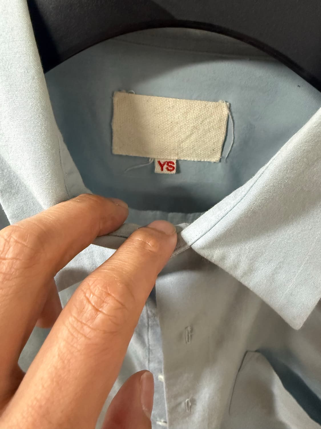 [2] yokosakamoto regular shirt - blue 상품이미지3