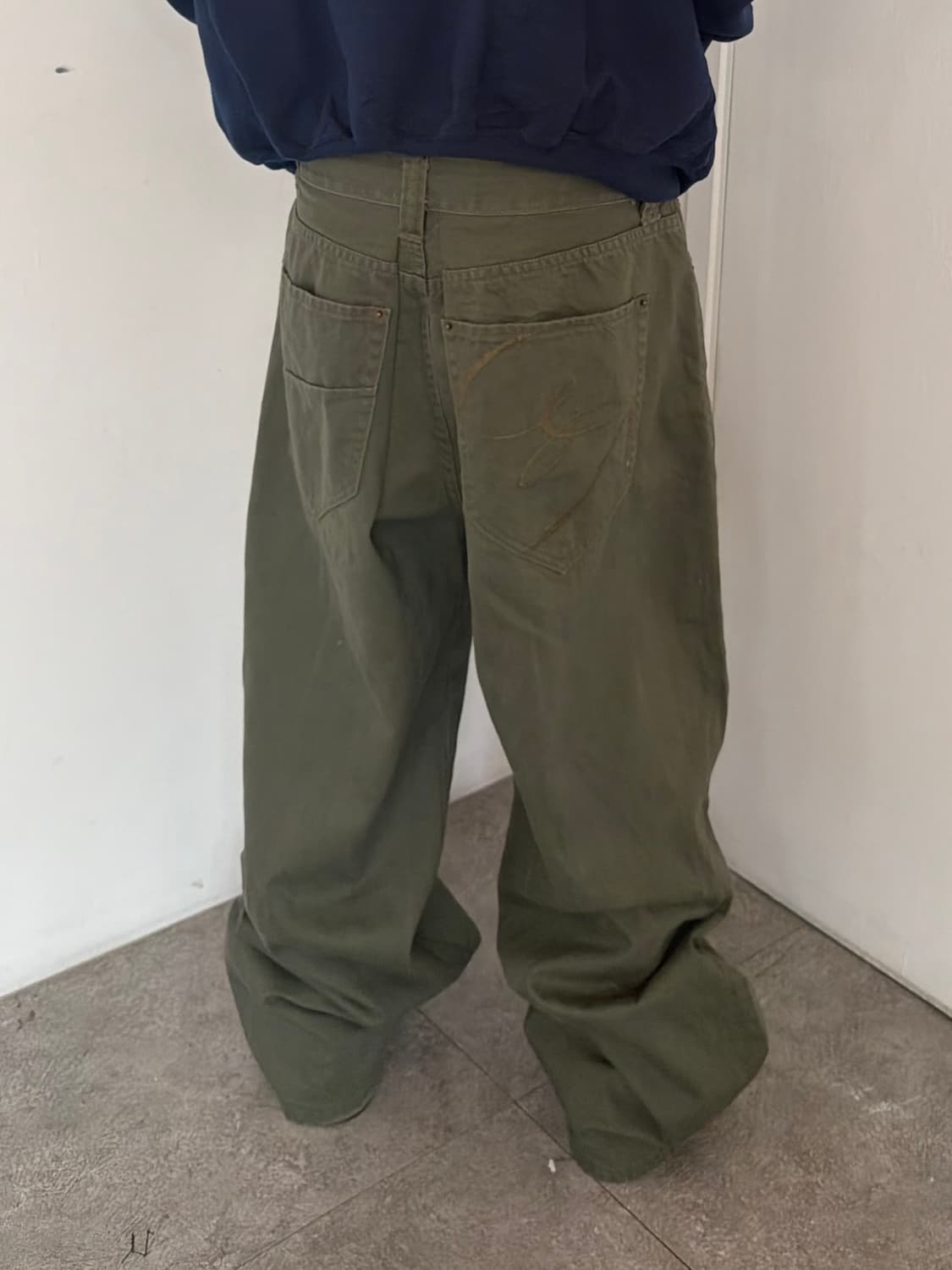 빈티지 자수 힙합팬츠 상품이미지2