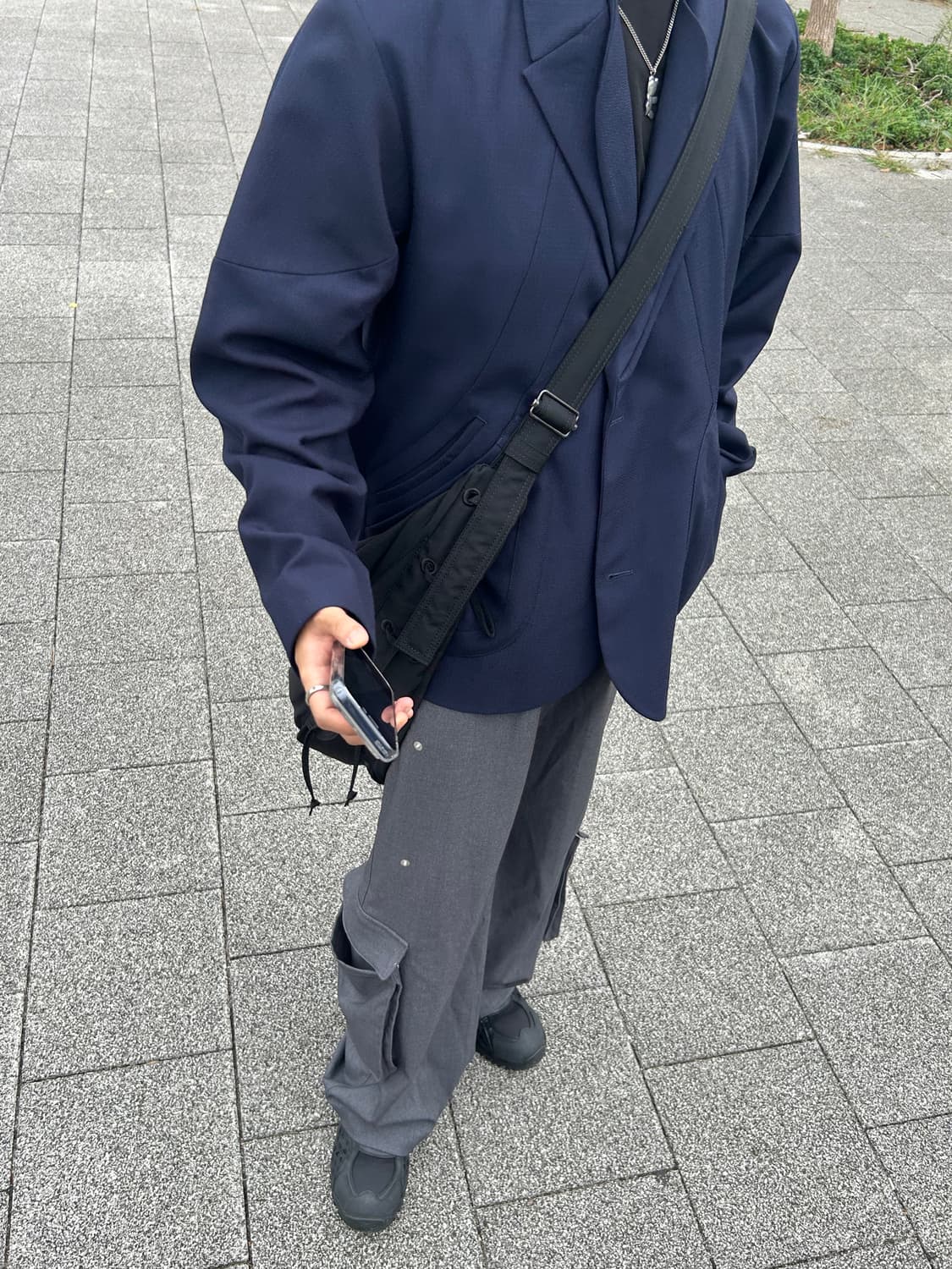 (M) Yiyae 이예 모듈러 카고 슬랙스 그레이 상품이미지1