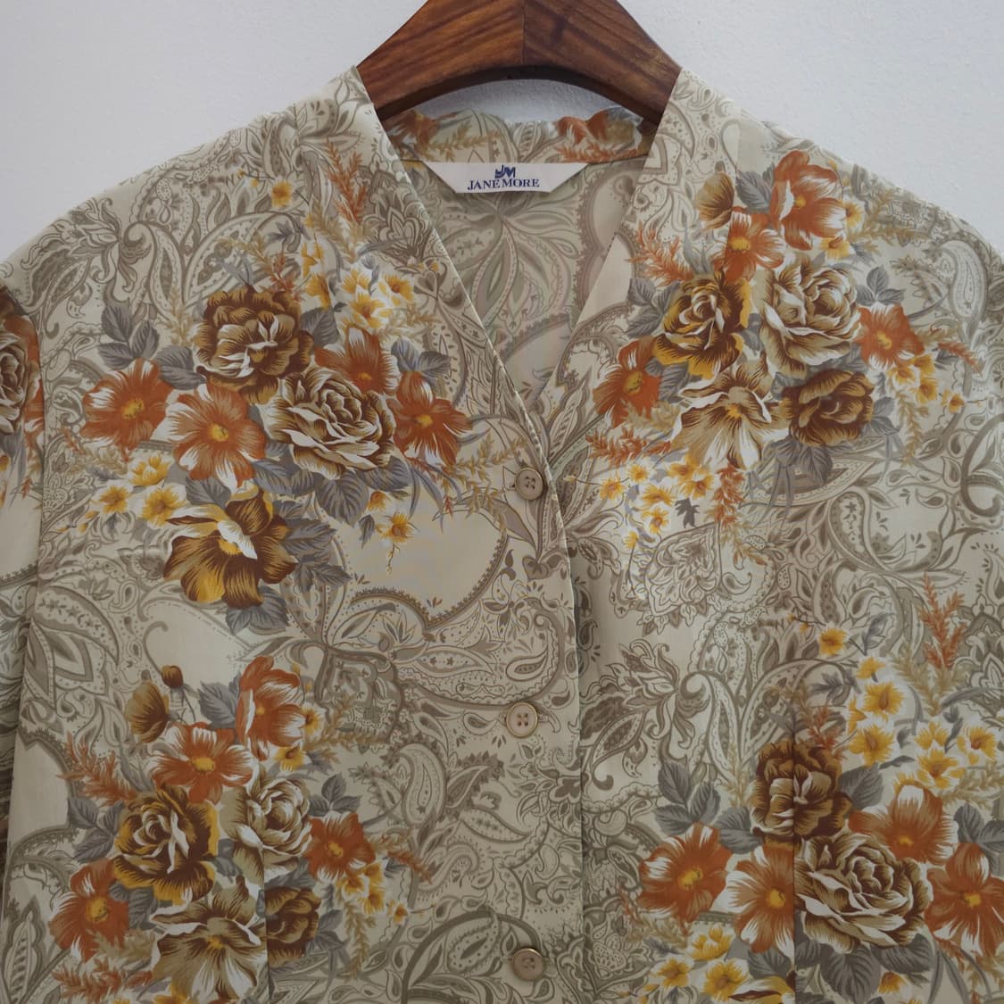 JANE MORE 플라워 페이즐리 반팔 셔츠 상품이미지3