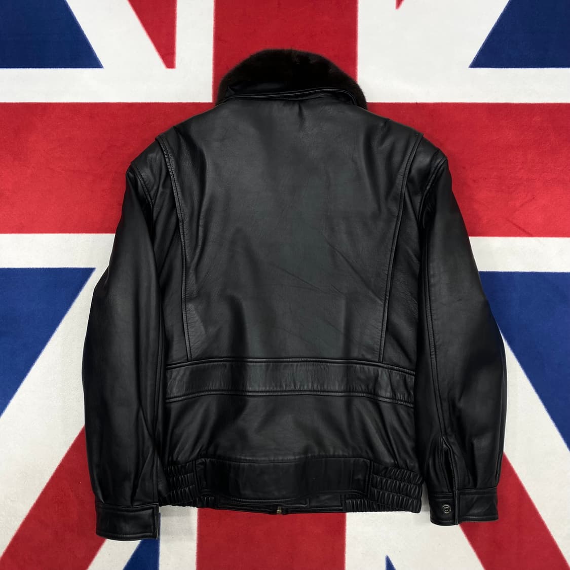 빈티지 리얼레더 밍크퍼 A-2자켓 실측 M -L  상품이미지5