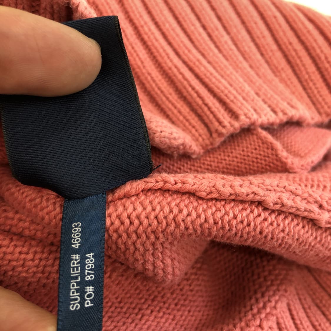 폴로 랄프로렌 핑크 니트집업 L 블루포니  상품이미지7