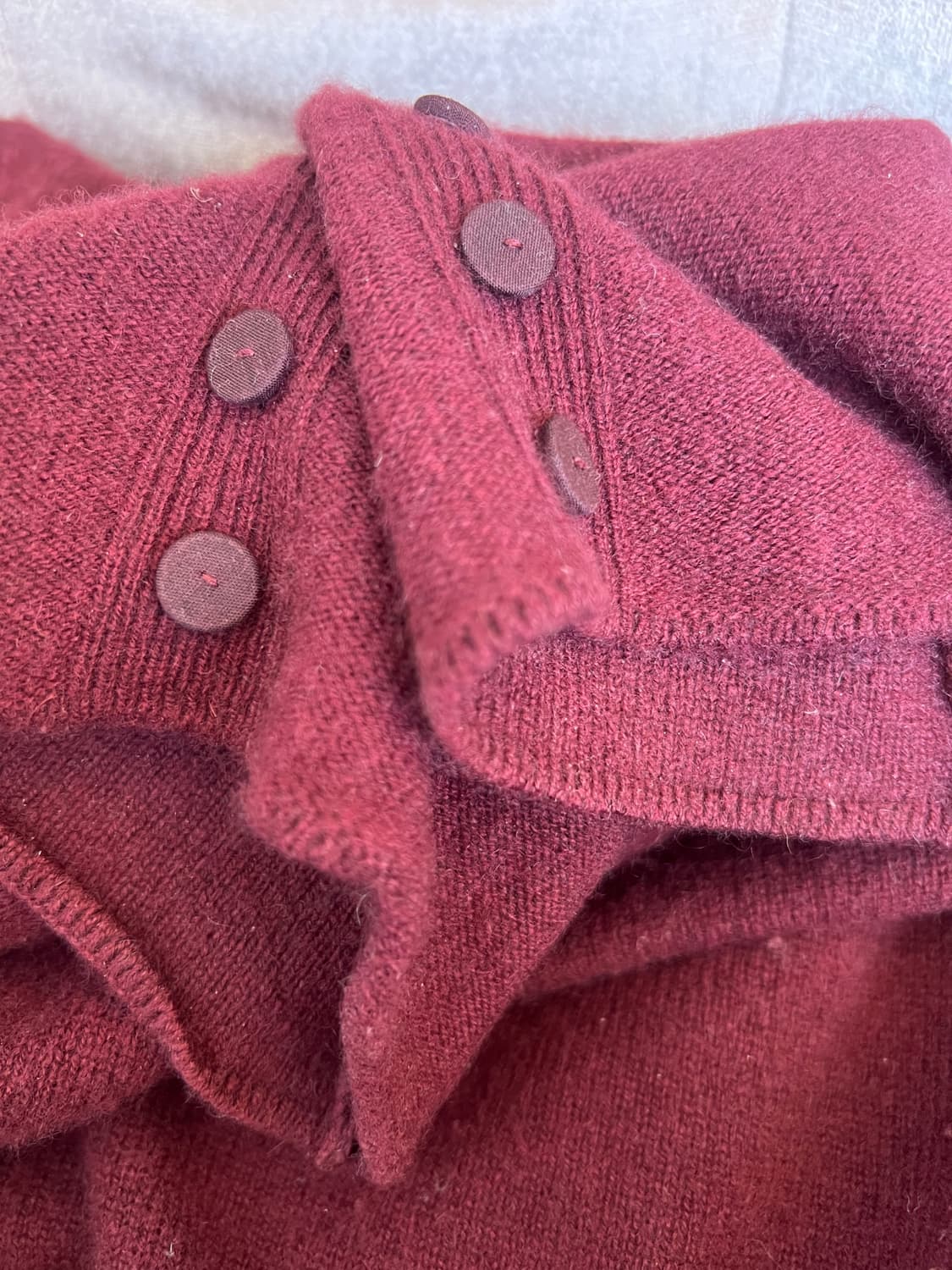 Chalayan 여성 버건디 캐시미어100니트 라운드니트 상품이미지9