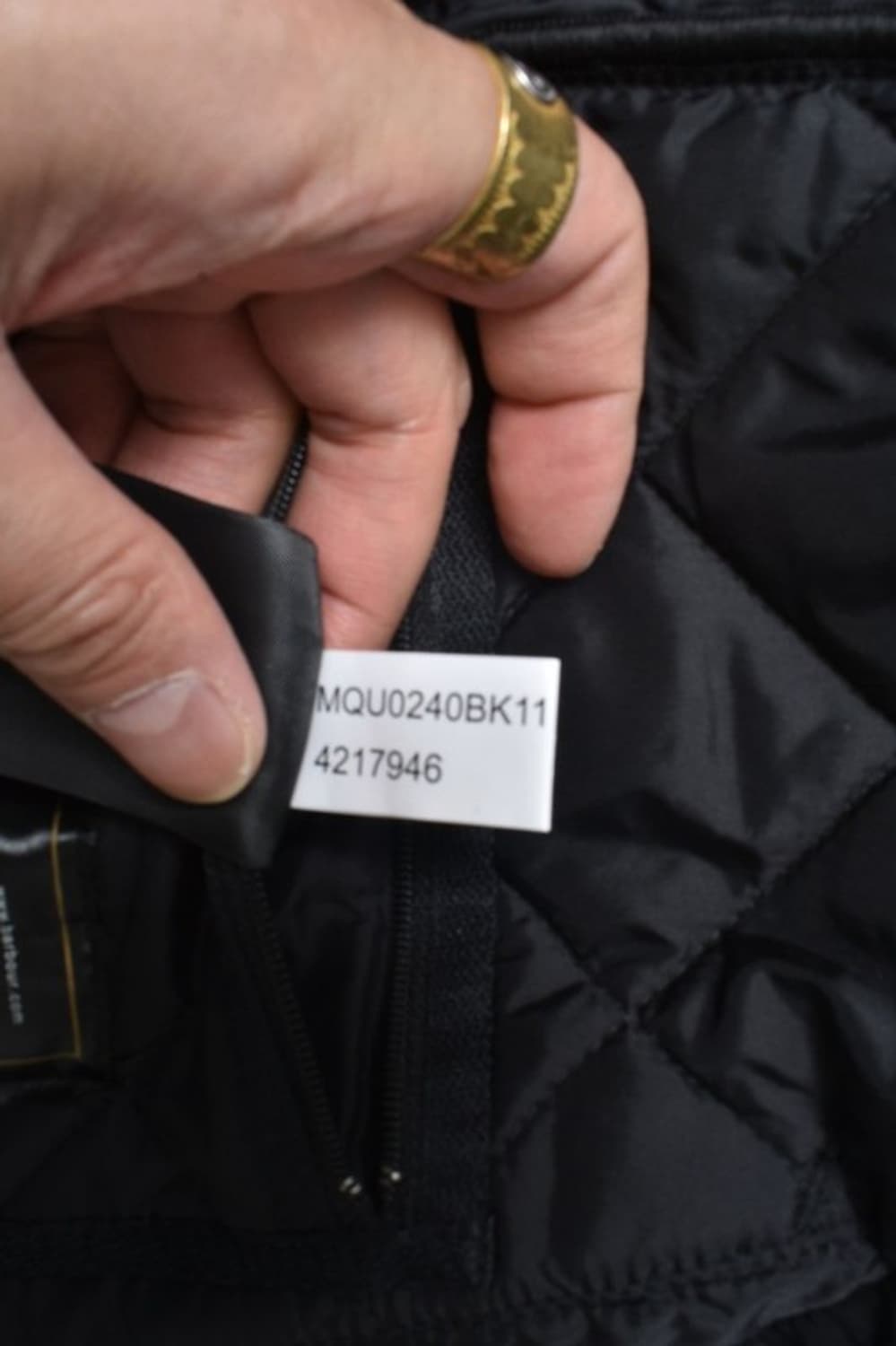 바버 퀼팅 자켓 M N1119 상품이미지9