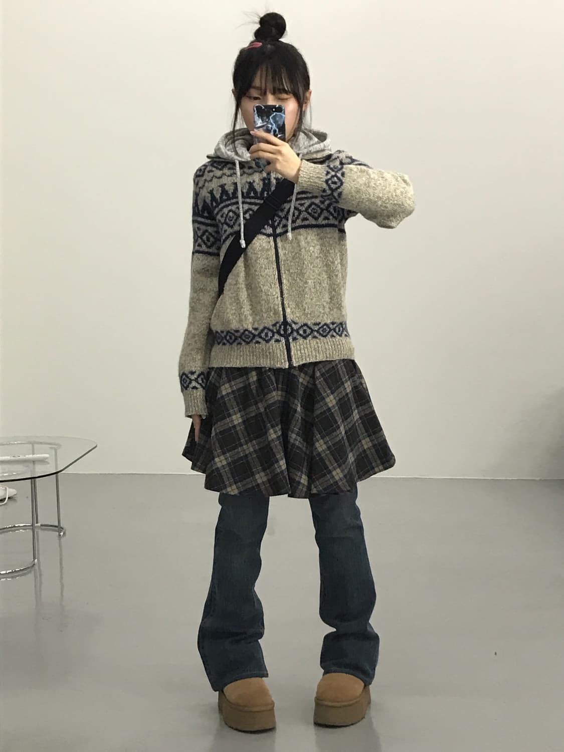 Jpn Checked Mini Skirts 상품이미지3