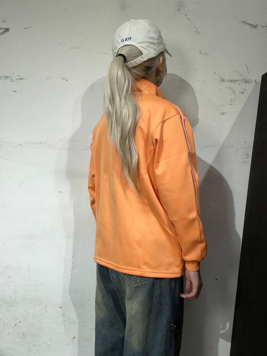 나이키 오렌지 사이드 라인 트랙탑 져지 S 상품이미지3