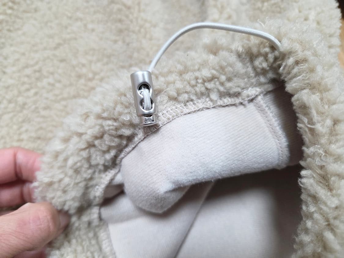 엽페(YUPPE) 플라워 플리스 반집업티 프리사이즈 새상품 상품이미지8