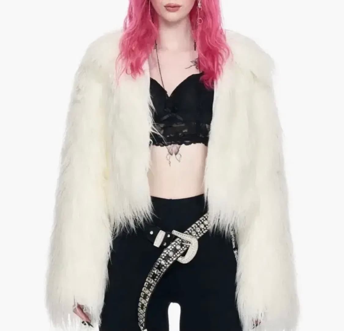 스키즘 인듀싱 퍼자켓 CROPPED SPIKY FAUX FUR JACKE 상품이미지1