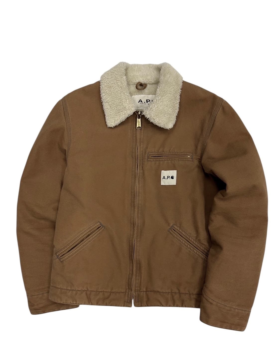 칼하트 X APC 아페쎄 디트로이트 자켓 브라운 (S)  상품이미지1