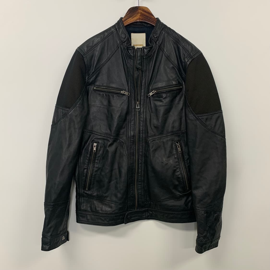 디젤 00s 양가죽 블랙 레더 자켓  상품이미지3
