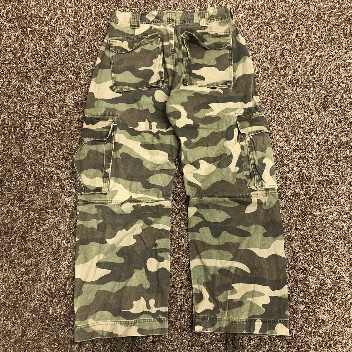 빈티지 Hirisk 밀리터리 카모플라쥬 카고 팬츠 상품이미지4