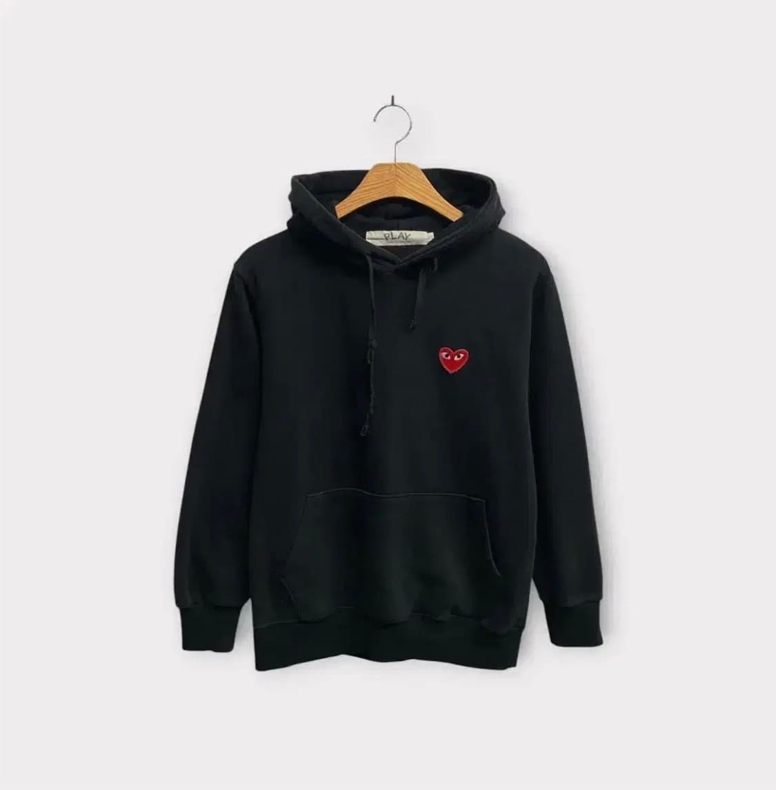 꼼데가르송 블랙 기모 후드티 S 상품이미지1