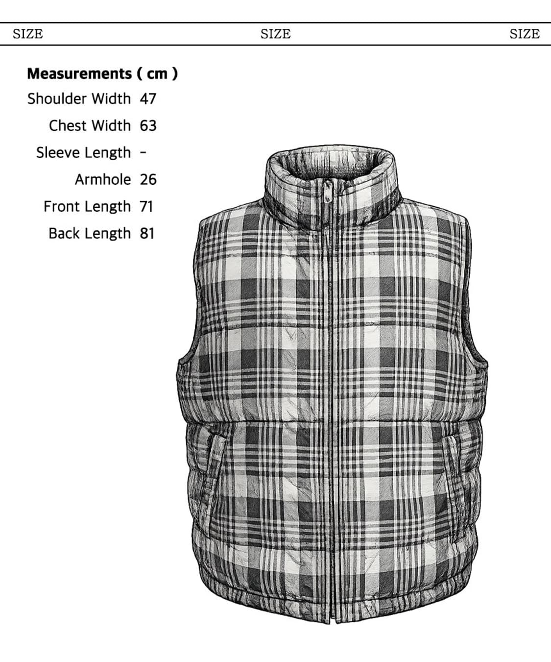WEATHERPROOF 체크 패딩 베스트 상품이미지2