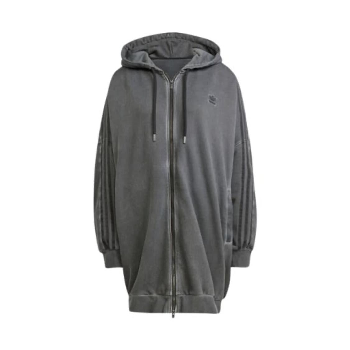 아디다스 아딜레늄 시즌 2 워시드 오버사이즈 풀집 후드 블랙 상품이미지4