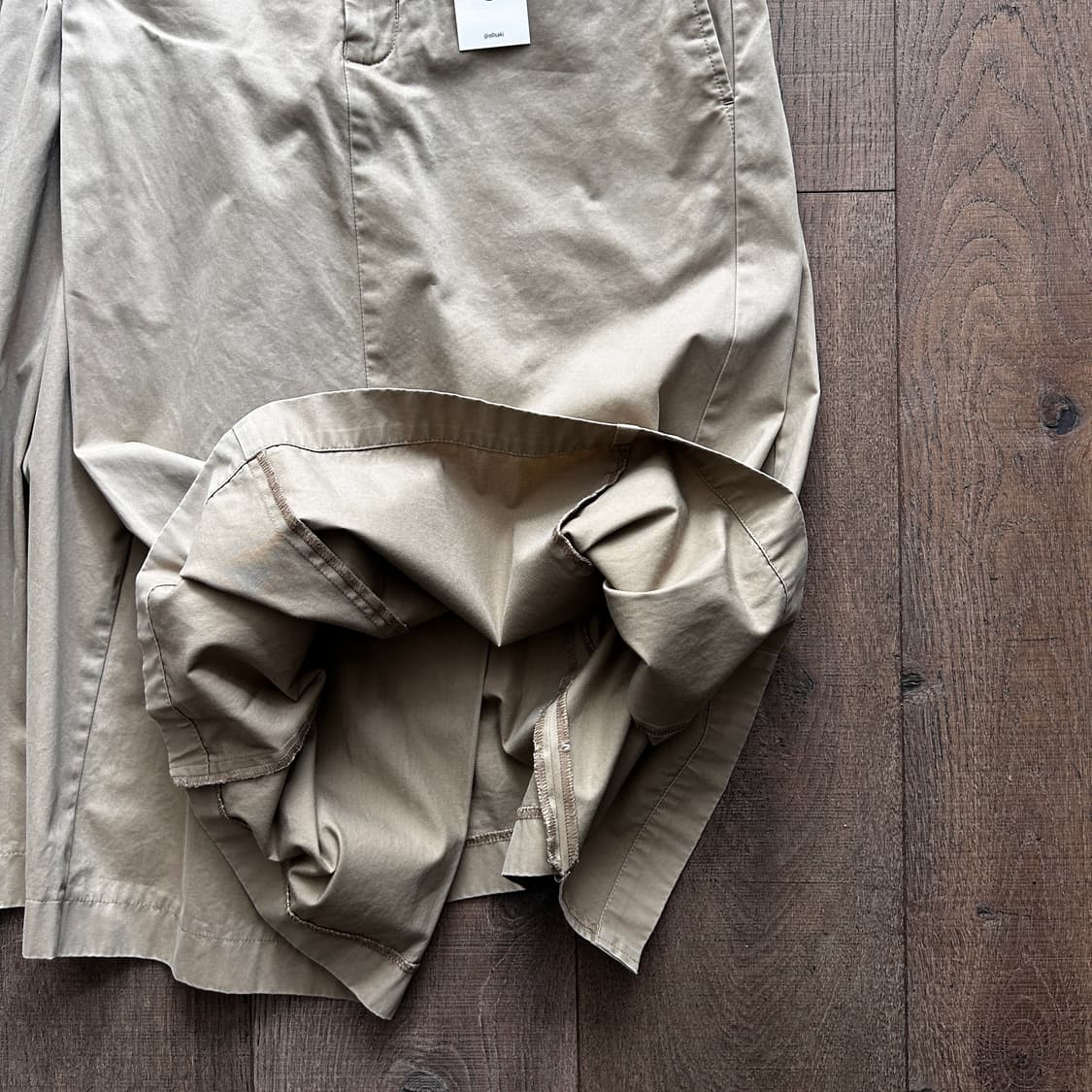 Beige Docking Pleats Skirt 상품이미지7