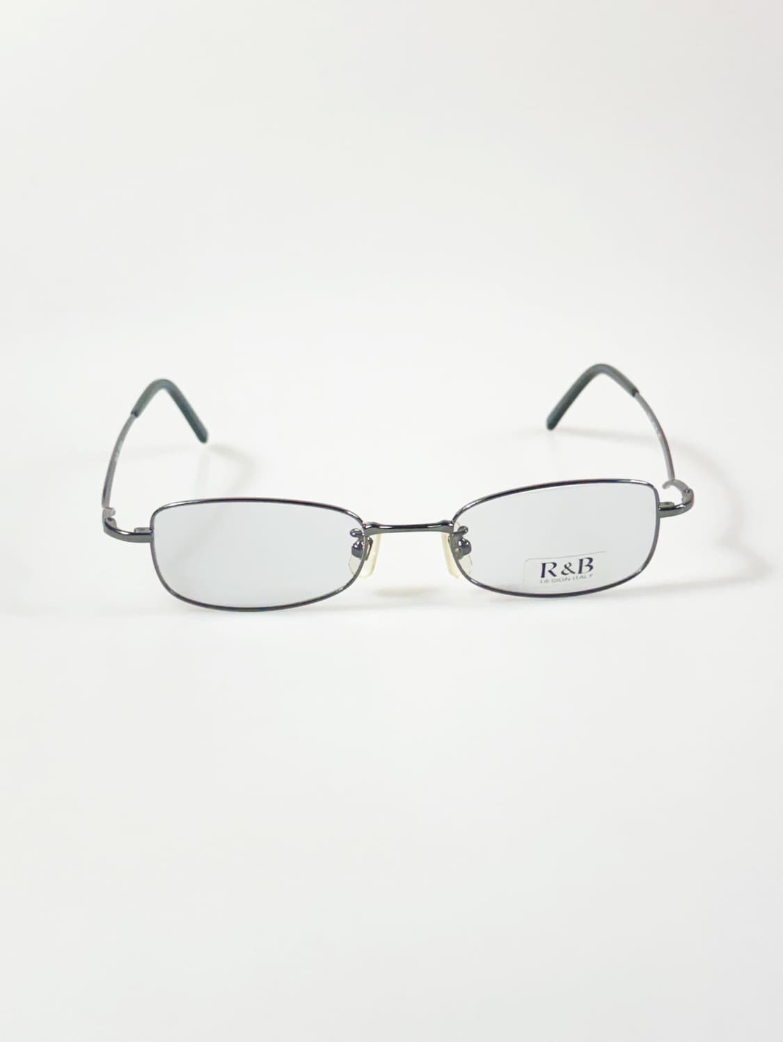 R&B EYEWEAR 건메탈 슬림 스퀘어 프레임 빈티지 안경 상품이미지2