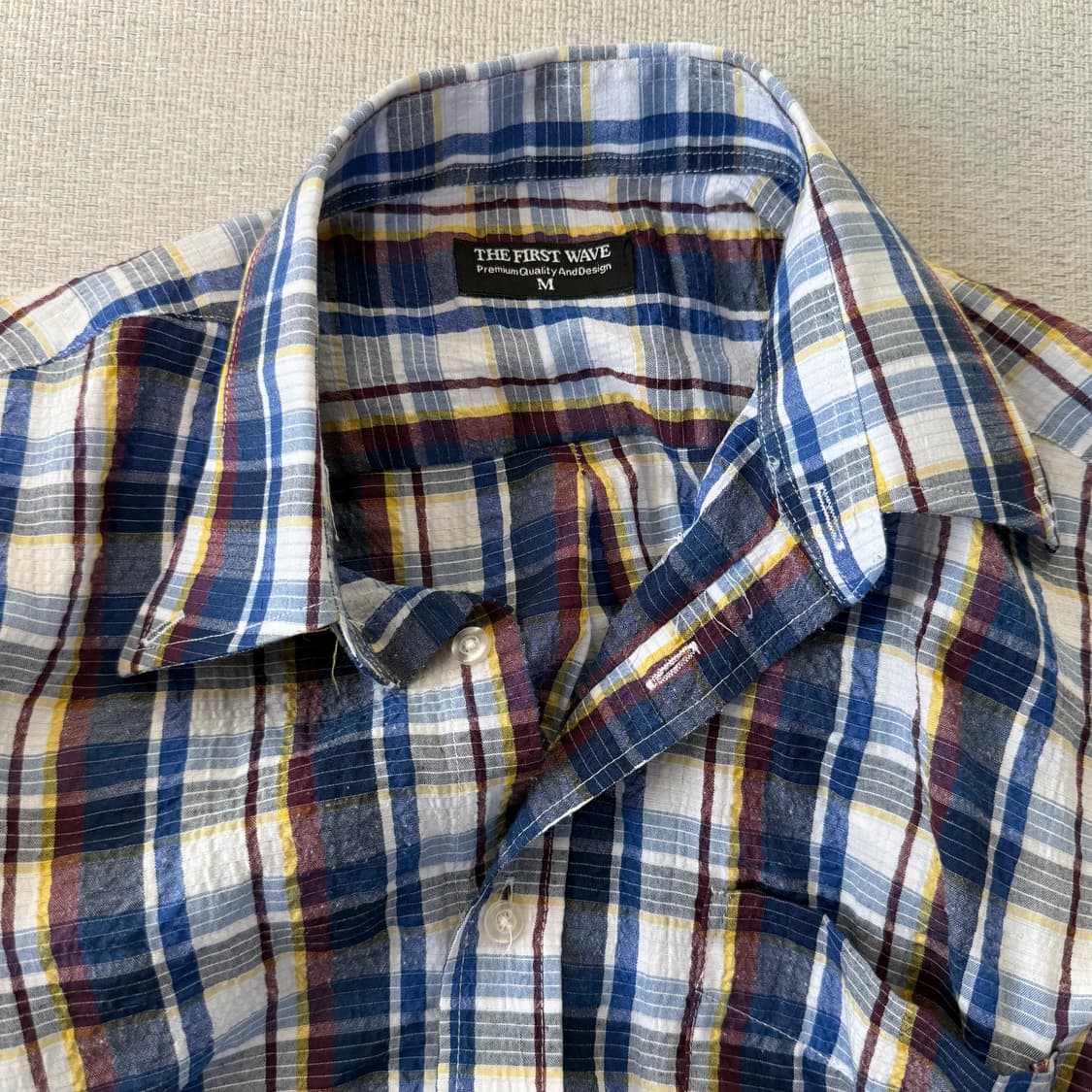 셔링 체크 셔츠 상품이미지2