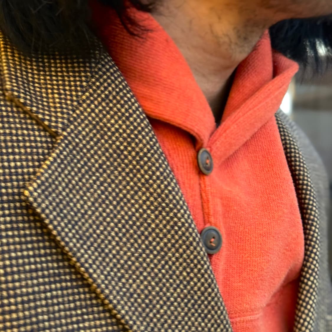 Basso 울 체크 자켓 상품이미지9