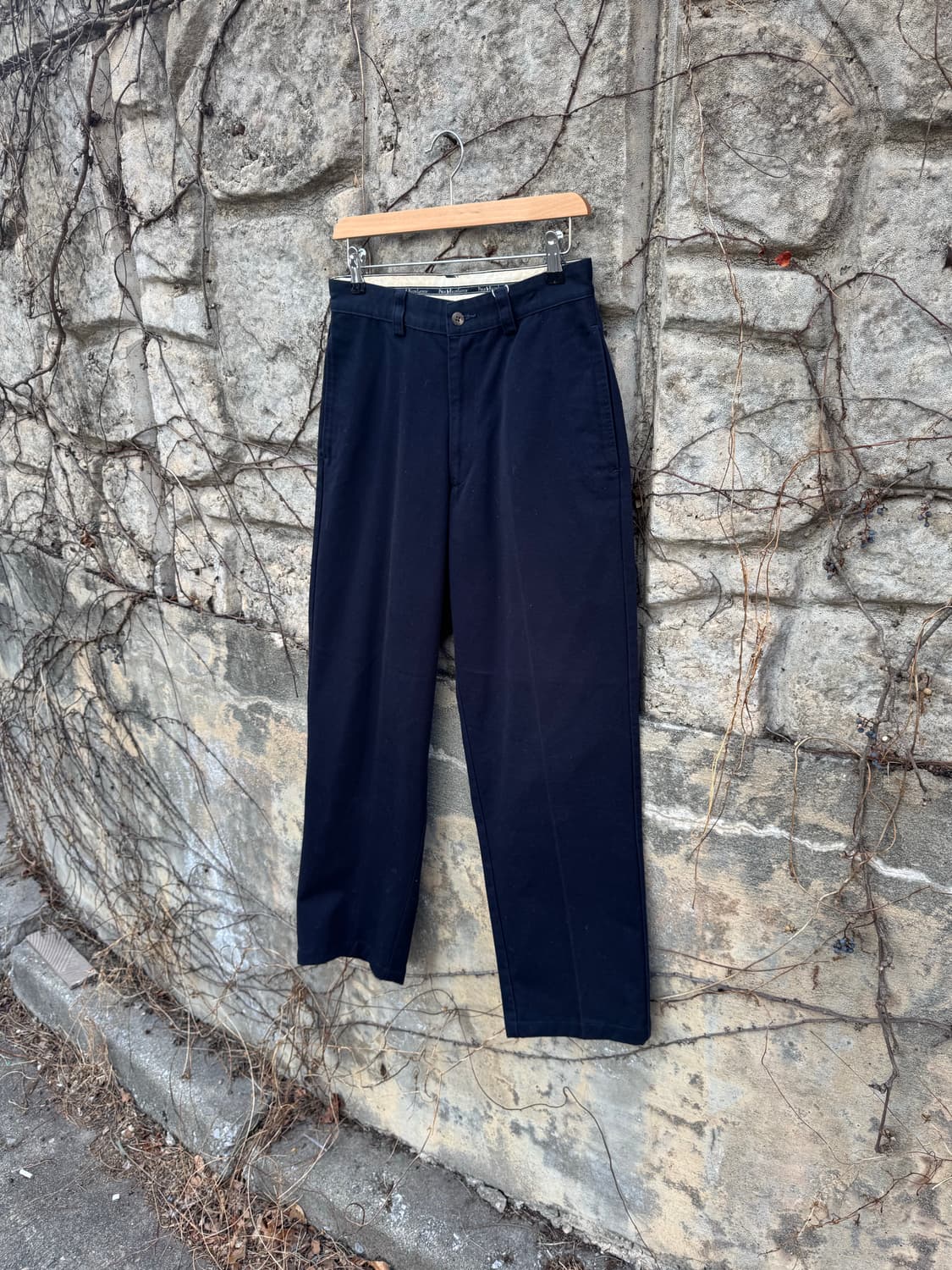 90s 폴로 랄프로렌 빈티지 made in usa 치노 팬츠 네이비 상품이미지3
