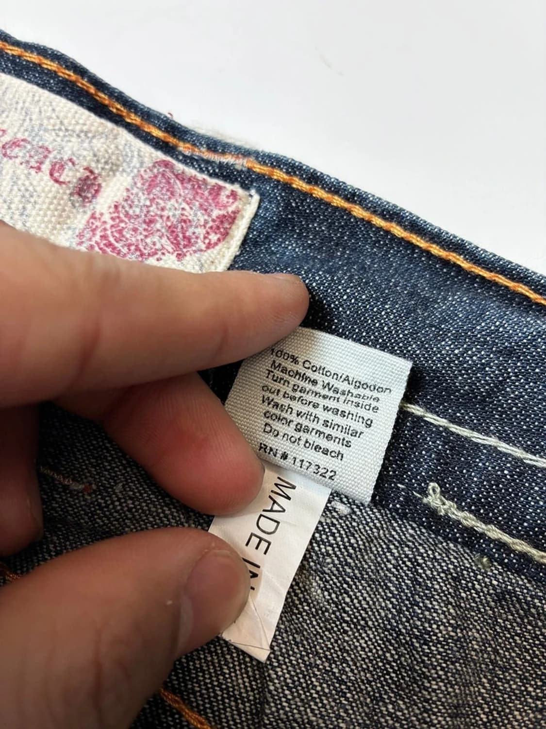 라구나비치00's Y2K 펑크 데드스탁 스티치 자수 데님팬츠 PN8831 상품이미지10