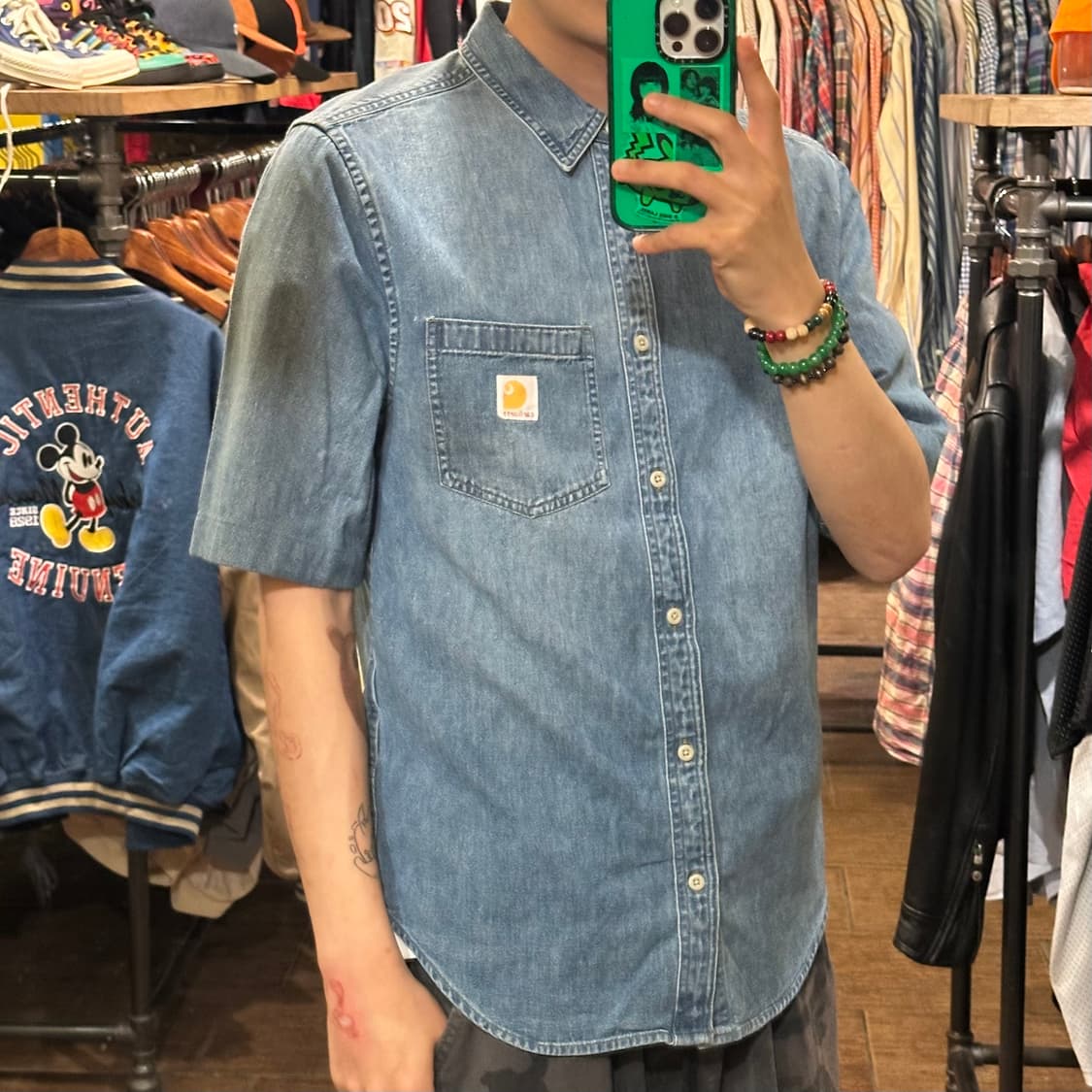 [HI] 칼하트 반팔 데님셔츠 상품이미지4