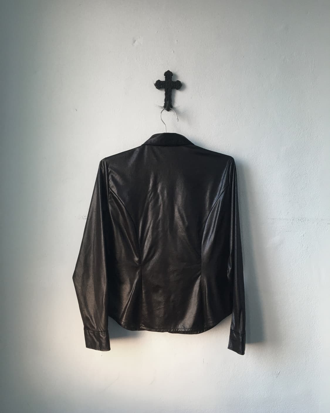 Glossy shirt zip up 상품이미지3