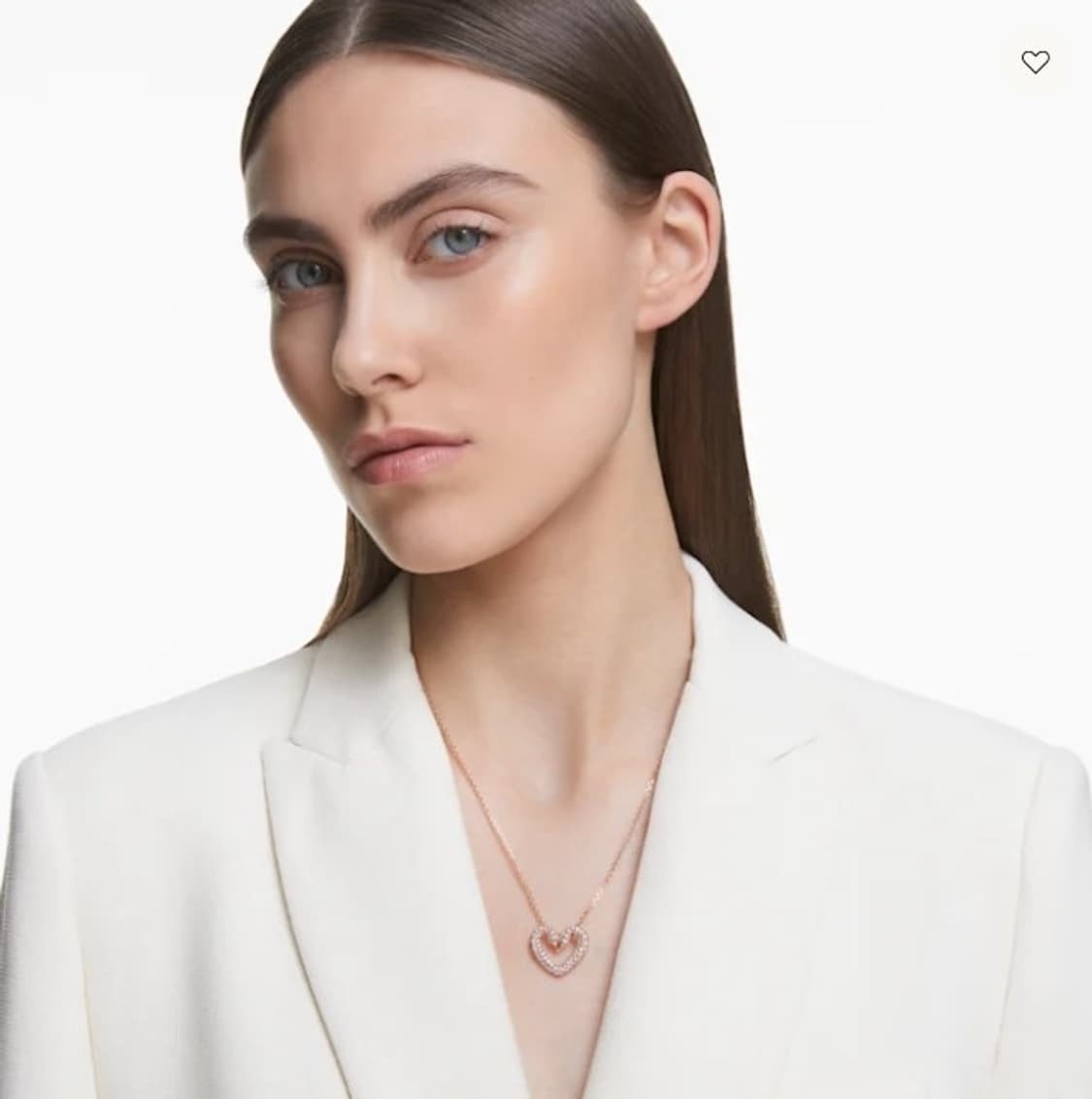 스와로브스키 una 하트 목걸이 로즈골드 상품이미지4