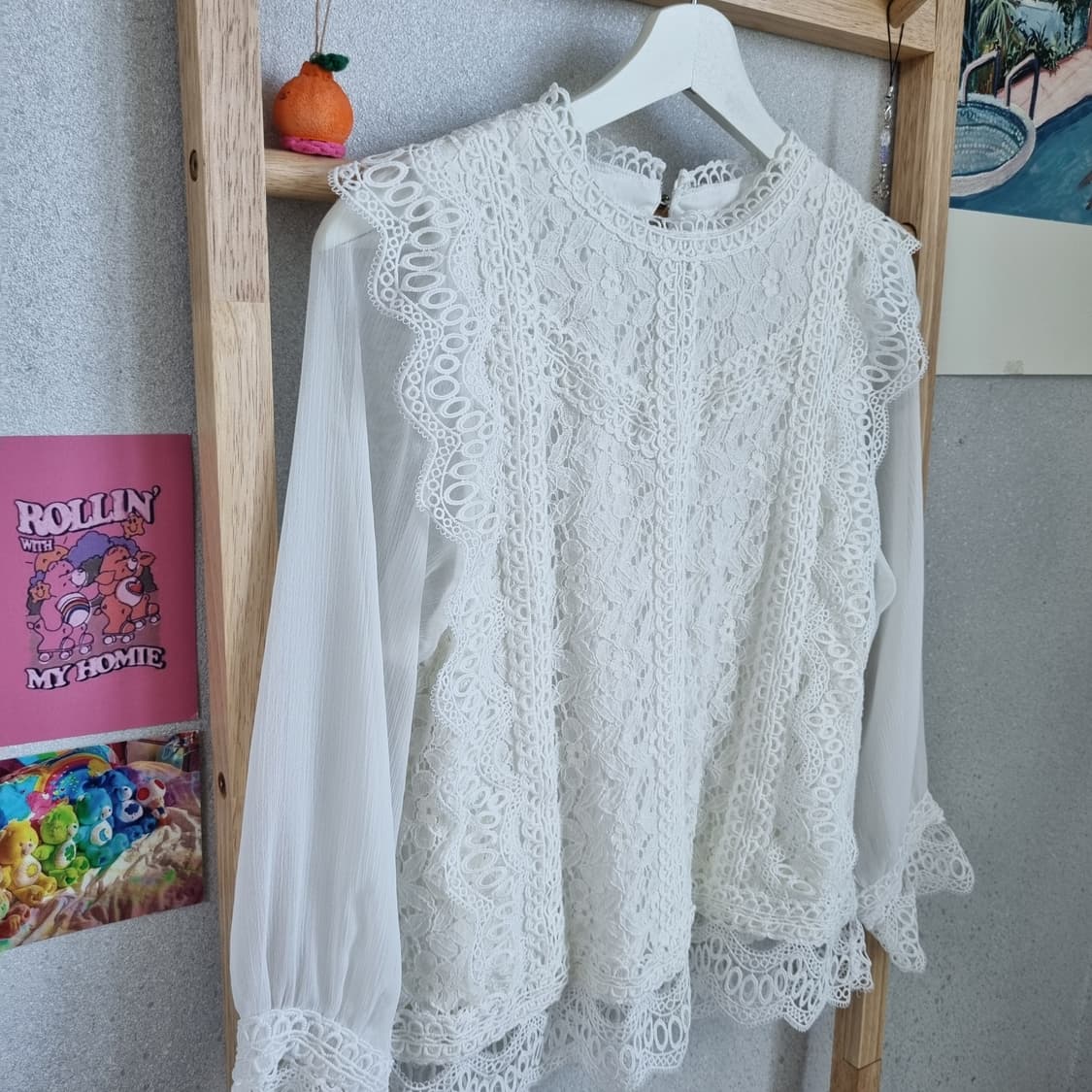 JPN Antique Lace Garden Blouse 상품이미지3