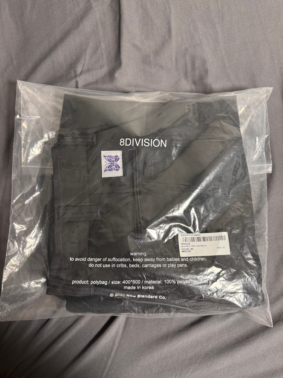 니들스 워크팬츠 블랙 새상품 (M/32사이즈) 정가 420,000 상품이미지1