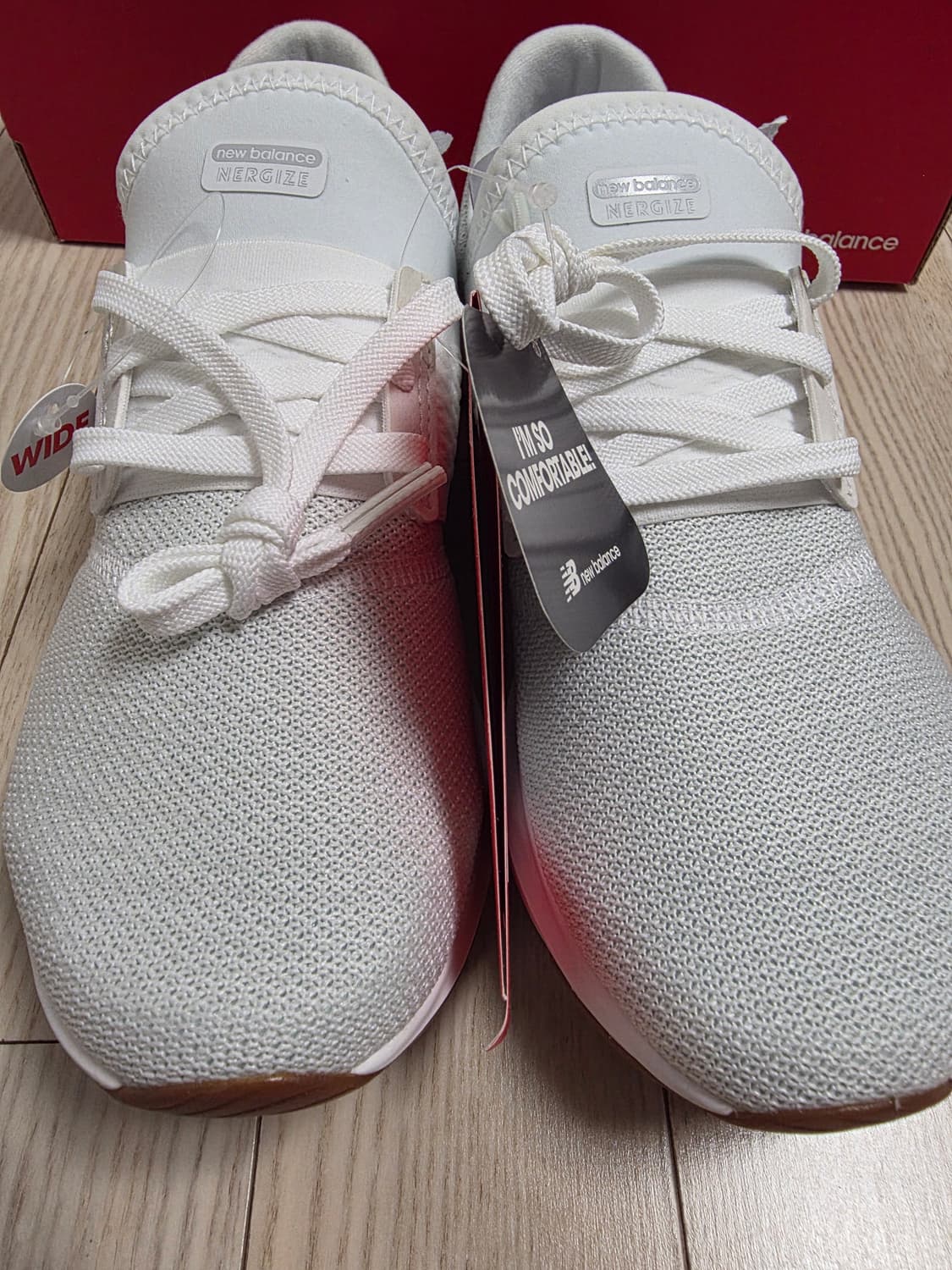 뉴발란스 와이드 화이트 운동화 상품이미지3