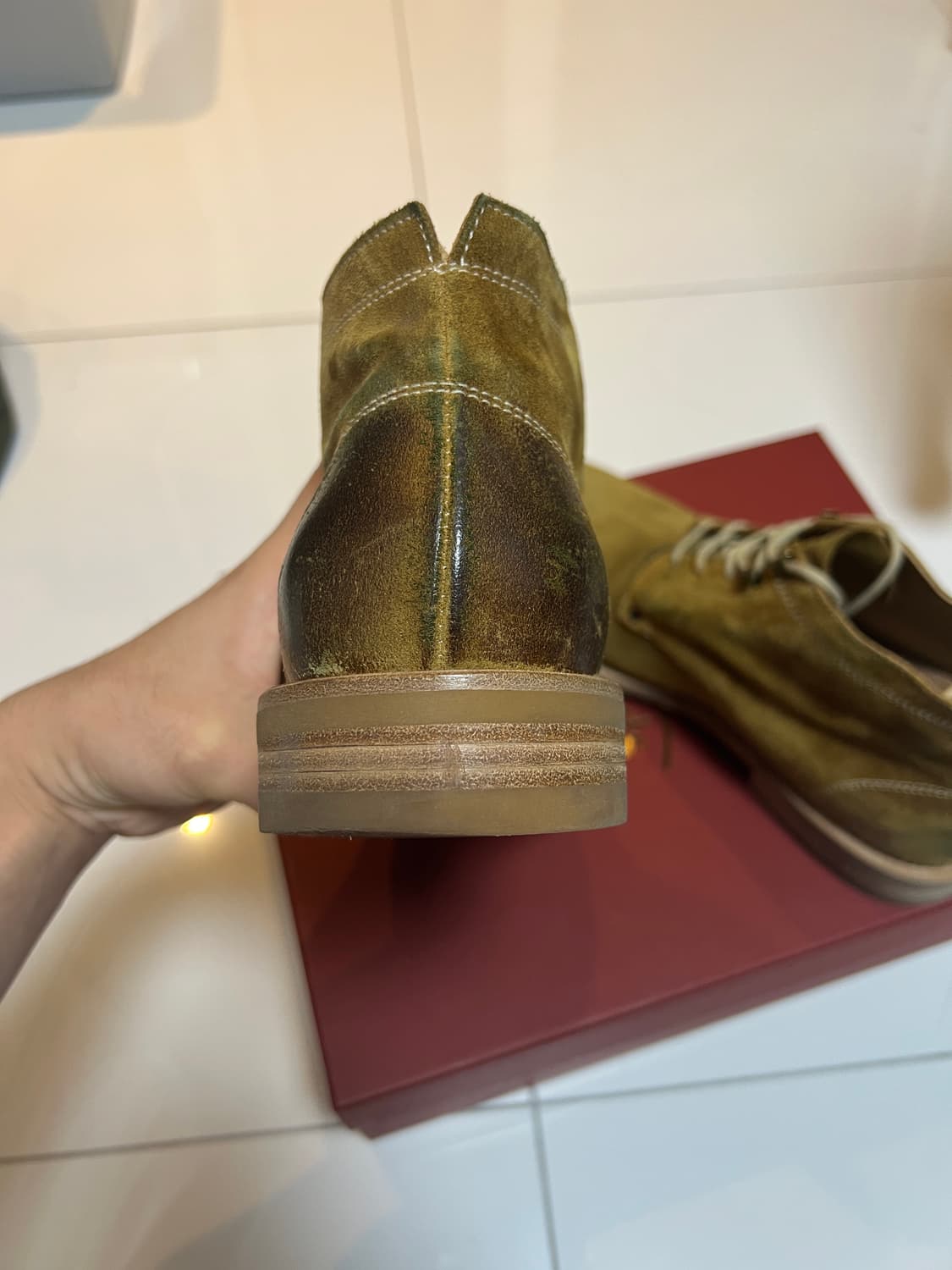 택포33) 그라더스 grds 부츠 02 올리브 드랩 255 상품이미지4