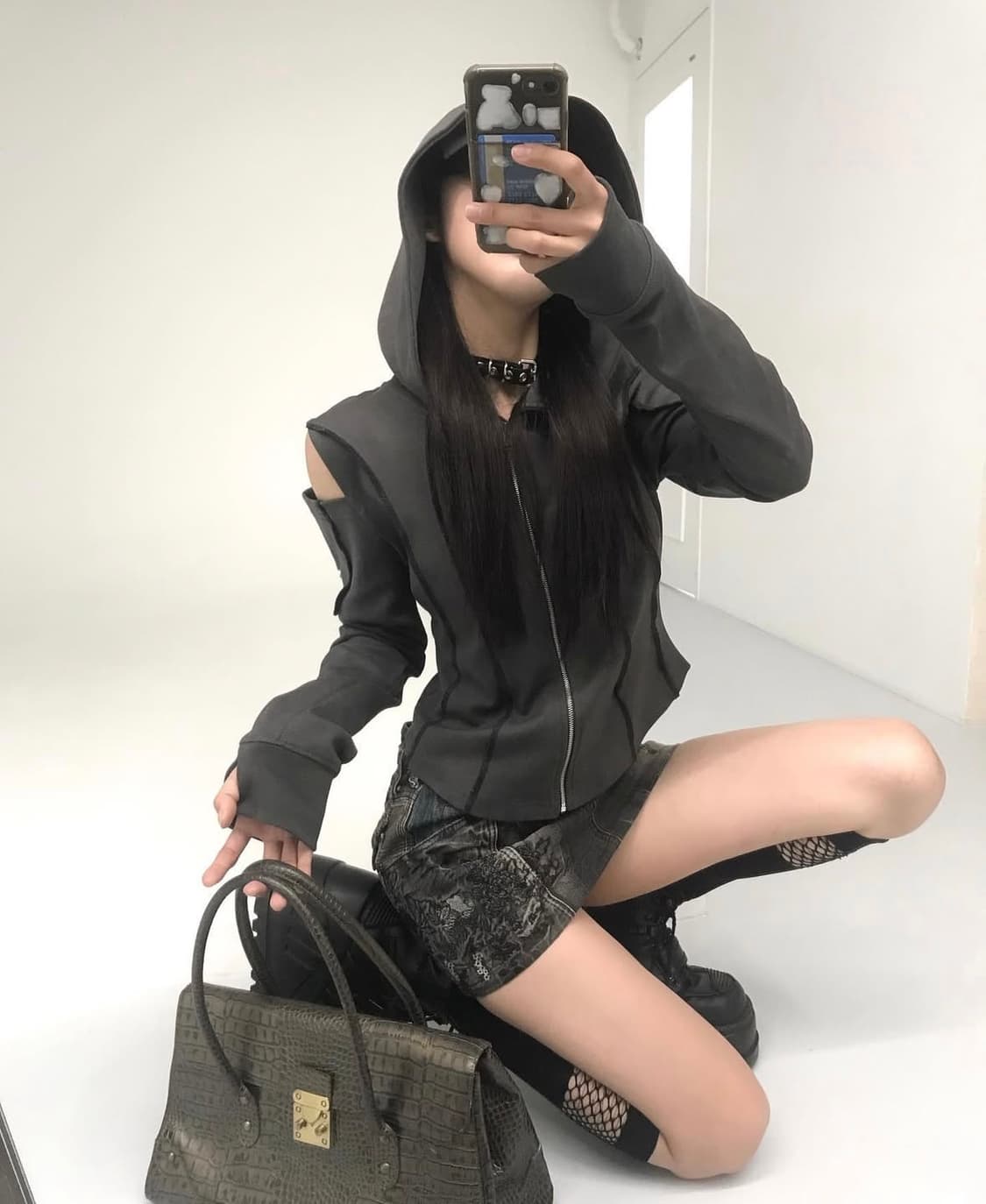 toyosat 도요샛 빈티지 패치워크 데님 스커트 상품이미지1