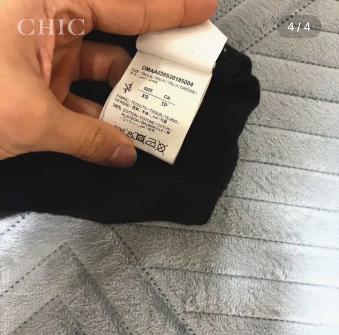 오프화이트 카라바지오 애로우 반팔 티셔츠 (블랙, 한정판) 상품이미지4