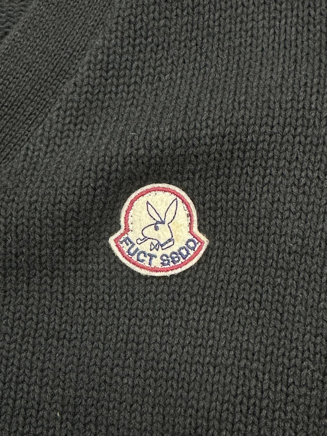 FUCT SSDD 패러디 로고 니트 가디건 S 상품이미지4