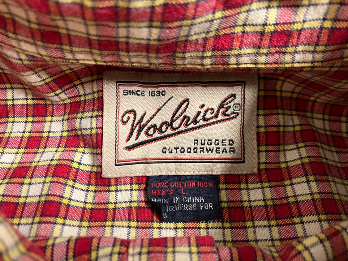 미국 아웃도어 브랜드 WOOLRICH 울리치 체크셔츠 L 상품이미지3