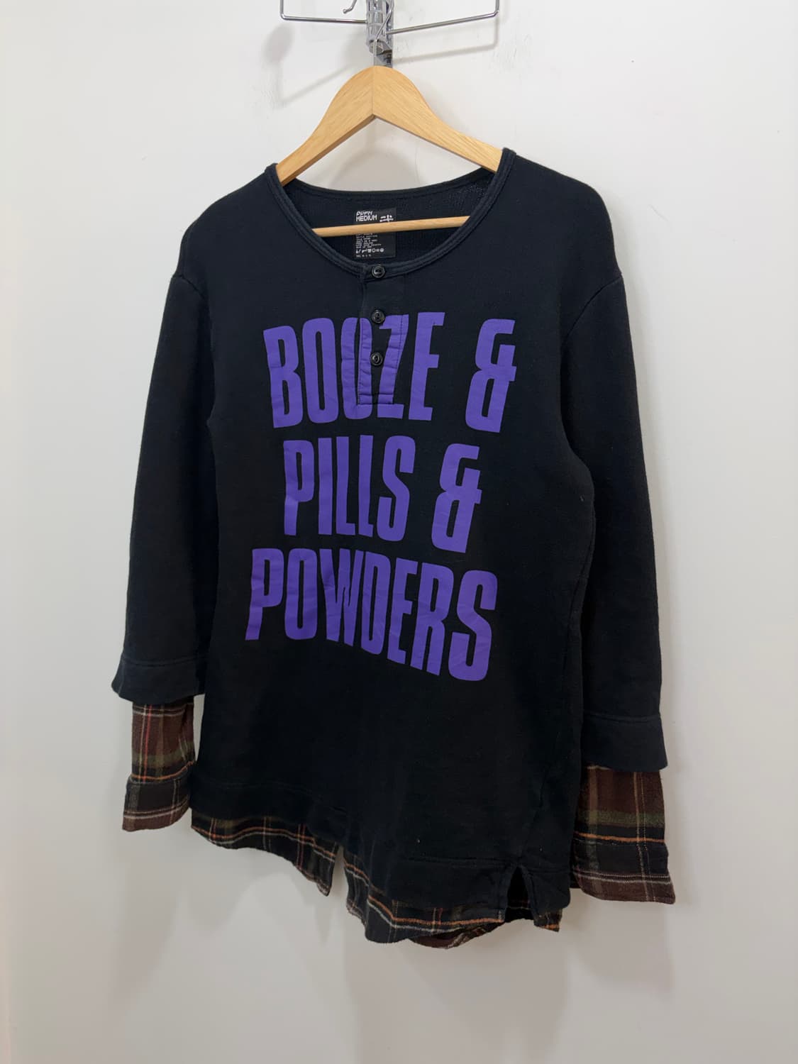 PPFM 체크 셔츠 레이어드 긴팔티셔츠 맨투맨 상품이미지4