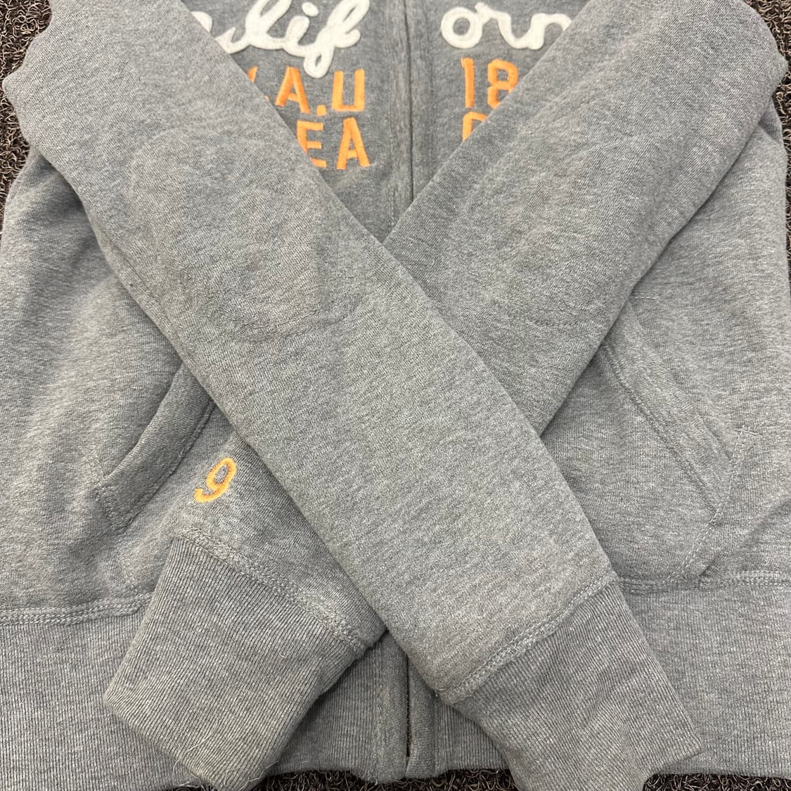 후아유 캘리포니아 여성 털 후리스 후드집업 그레이 S 상품이미지5